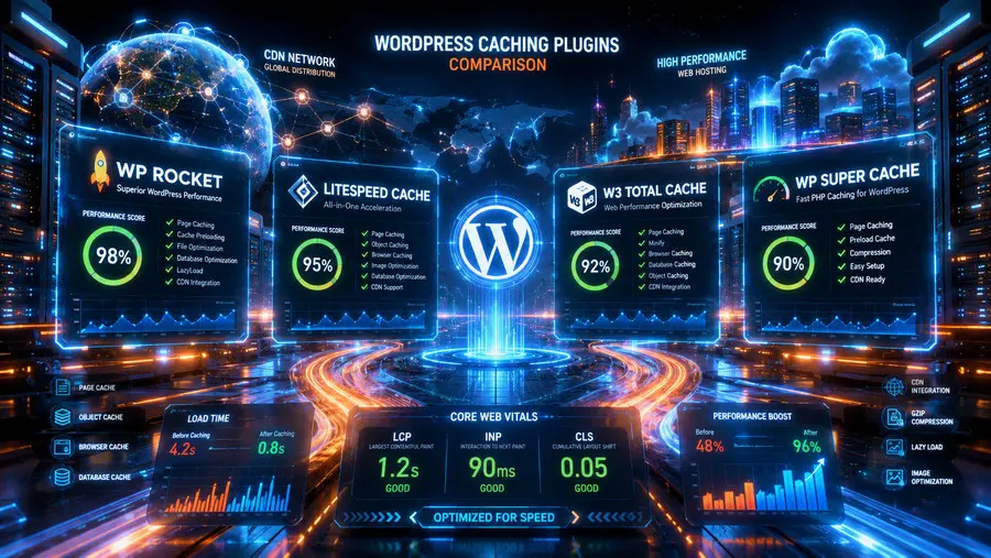 Порівняння популярних плагінів кешування для WordPress